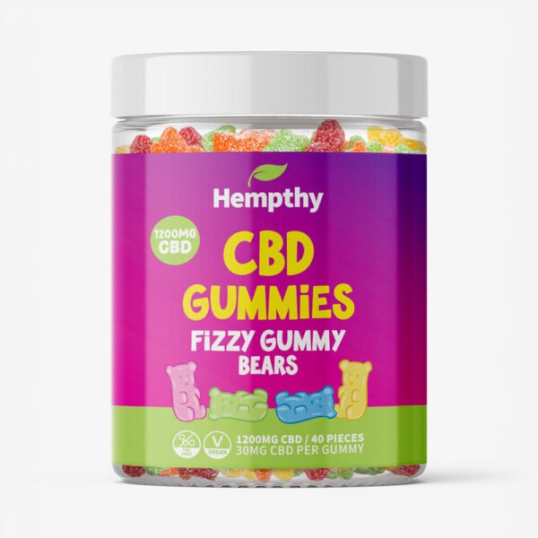 CBD Gummies Fizzy Bears Hempthy 1000mg
